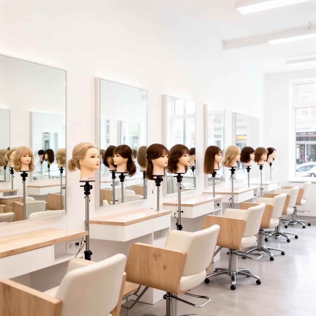 Friseur-Auszubildende an der Keller Akademie