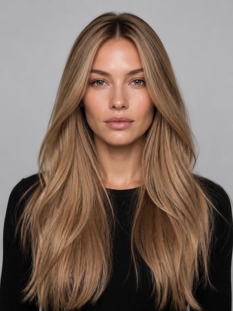Warm blonde Wellen